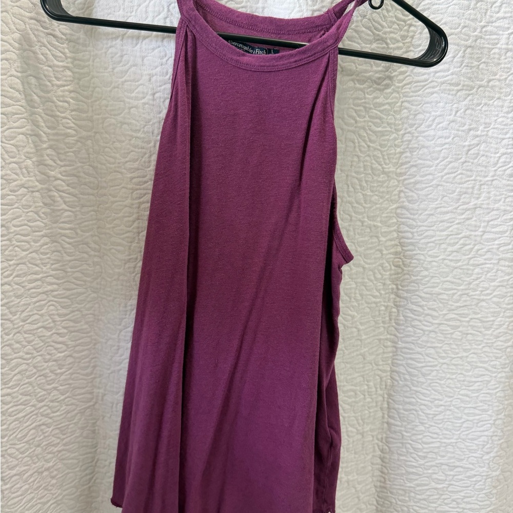 Abercrombie & Fitch Plum High Neck Tank Top